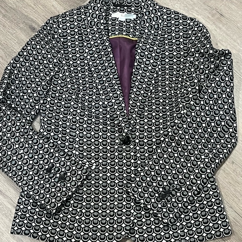 Women’s Boden Size US 4 Made in Turkey Wool Blend Single Button Blazer Coat - Picture 3 of 9